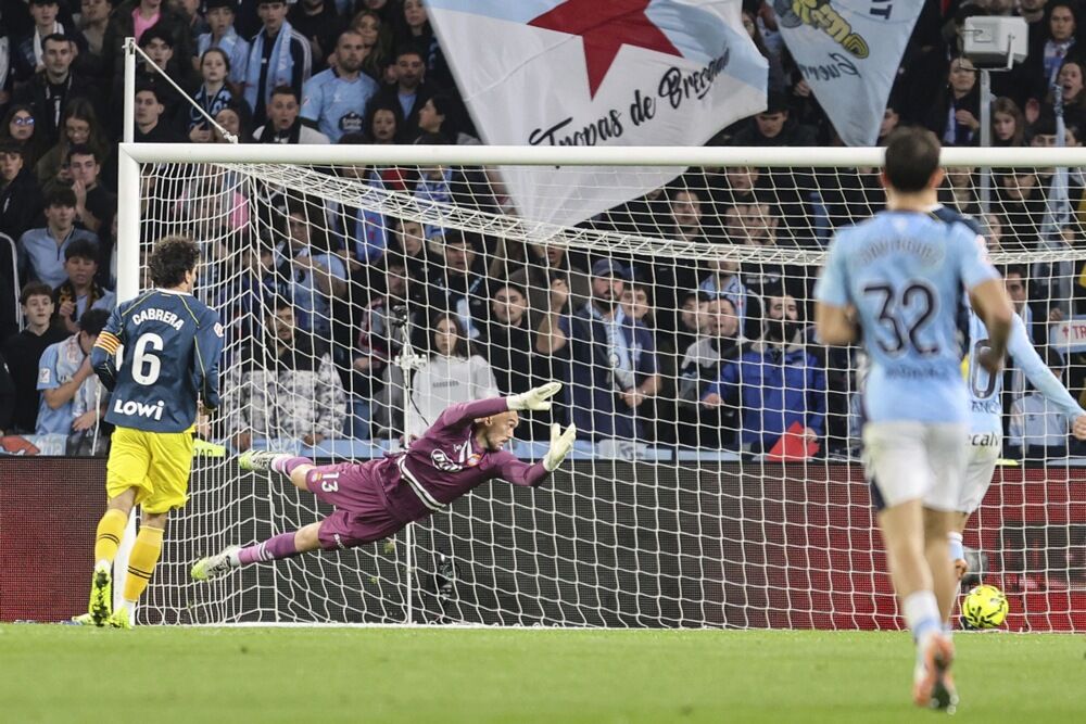 Marko Dmitrović na utakmici Selte i Espanjola u Vigu