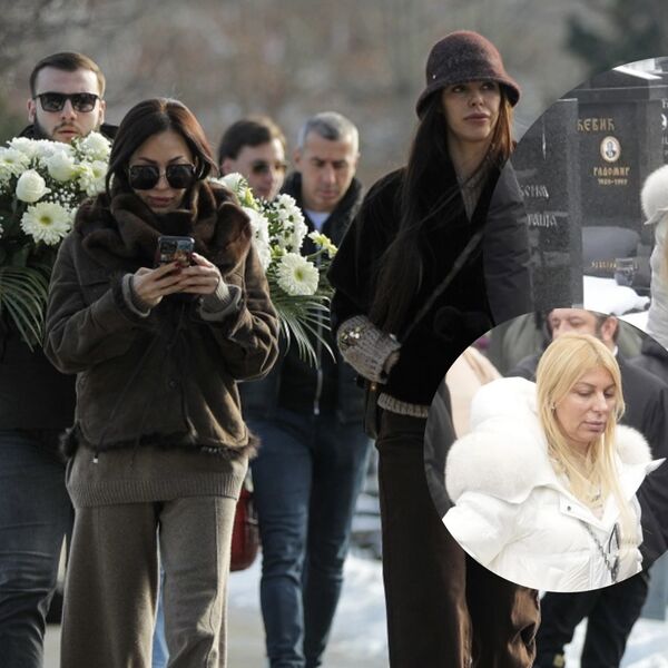 SVI U CRNOM, A ONA U BELOM - PLAVUŠA NA ARKANOVOM POMENU GLAVNA TEMA! Bila u Interkontinentalu kad su ga IZREŠETALI