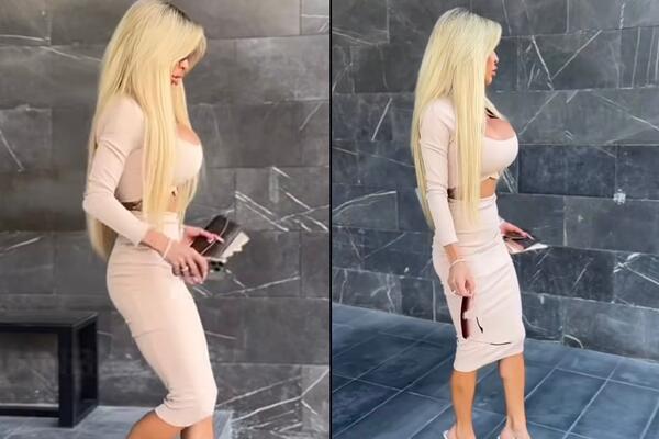 MAJKO MILA, ŠTA JE OVO? Zamislite samo da plavuša šeta u ovome u CENTRU BEOGRADA - grudi veličine nečije ZADNJICE