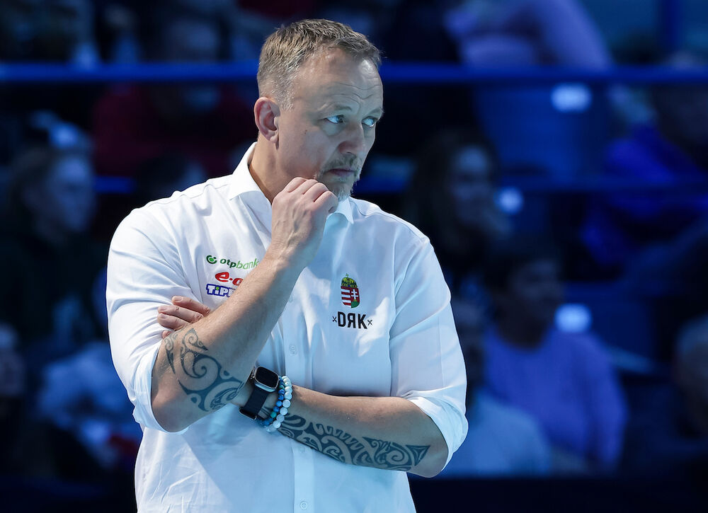 Žolt Varga, selektor Mađarske na utakmici protiv Srbije na Evropskom prvenstvu u Beogradskoj areni