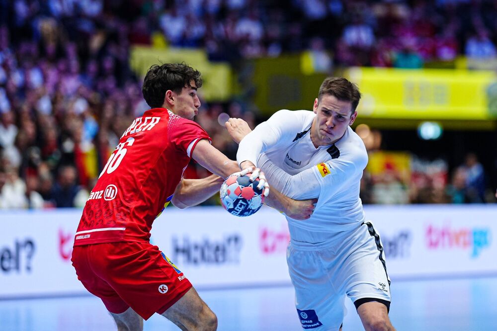 Detalj sa utakmice Austrije i Srbije na Evropskom prvenstvu u danskom Herningu