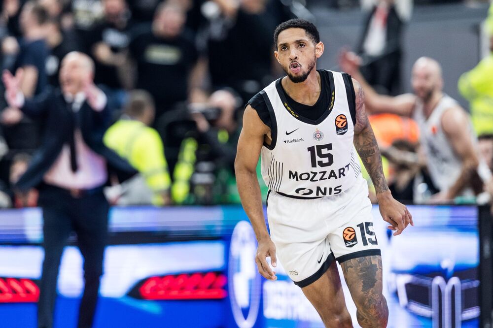 Detalj sa utakmice Bajerna i Partizana u Minhenu u sezoni 2025/26 Evrolige