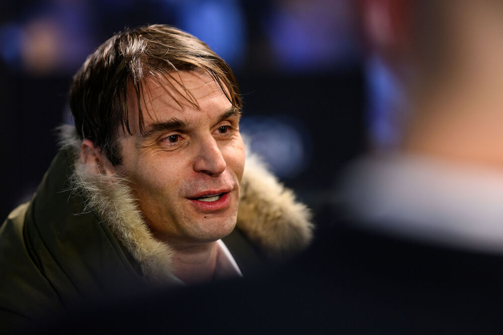 Miloš Milojević na Eleda stadionu pred utakmicu Malmea i Crvene zvezde