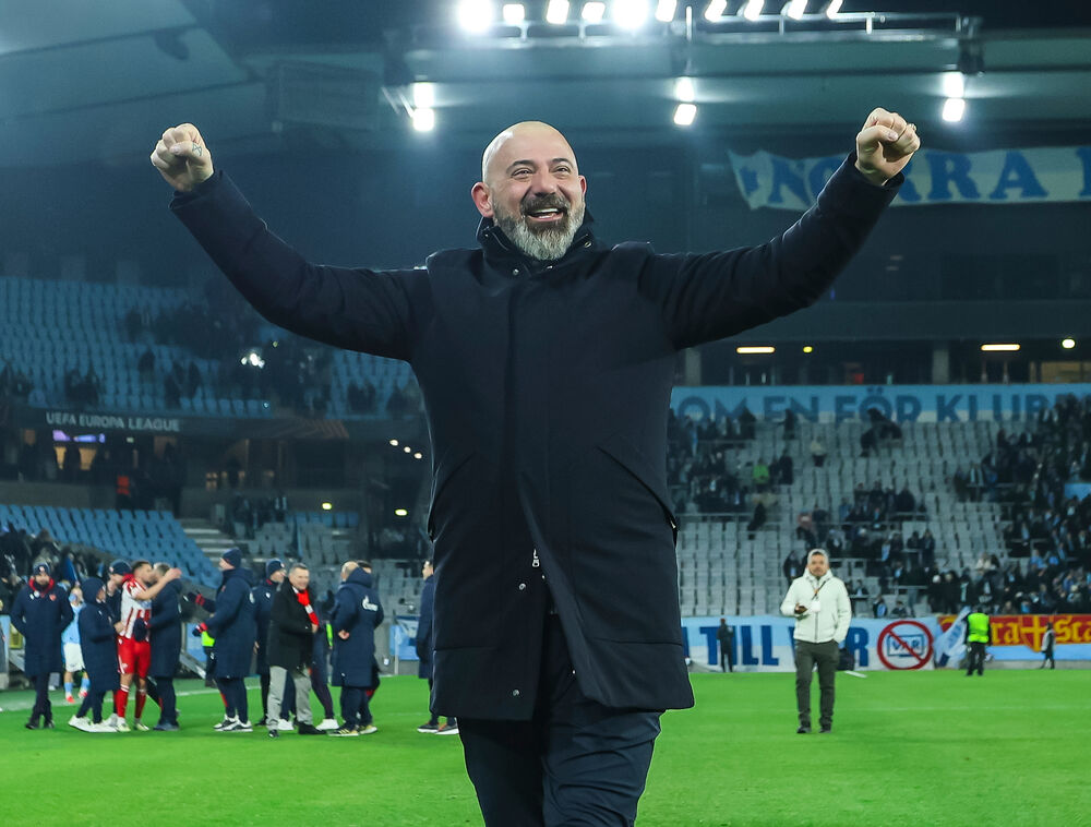 Slavlje Dejana Stankovića u Malmeu u sezoni 2025/26 Lige Evrope