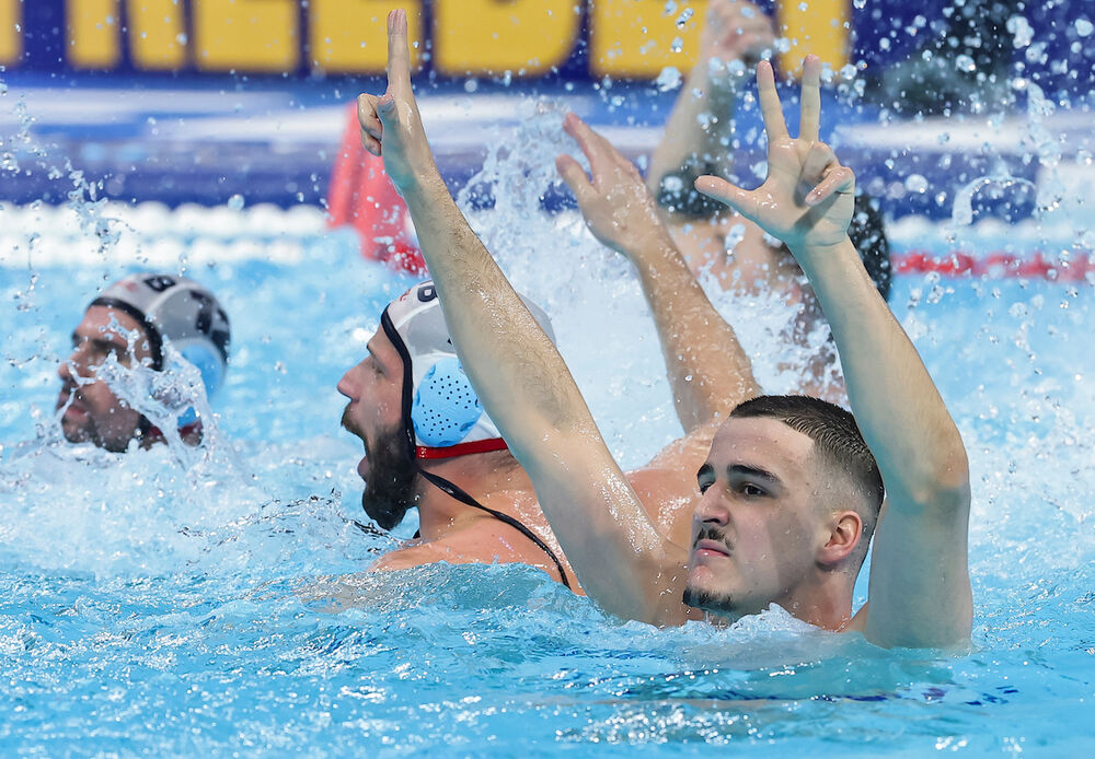 Milan Glušac u finalu Evropskog prvenstva u vaterpolu u Beogradskoj areni