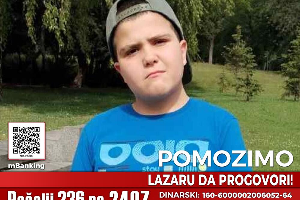 Lazar ima autizam i epilepsiju - ne govori, ne zna da piše i čita: Potrebna mu je naša pomoć za lečenje (FOTO)