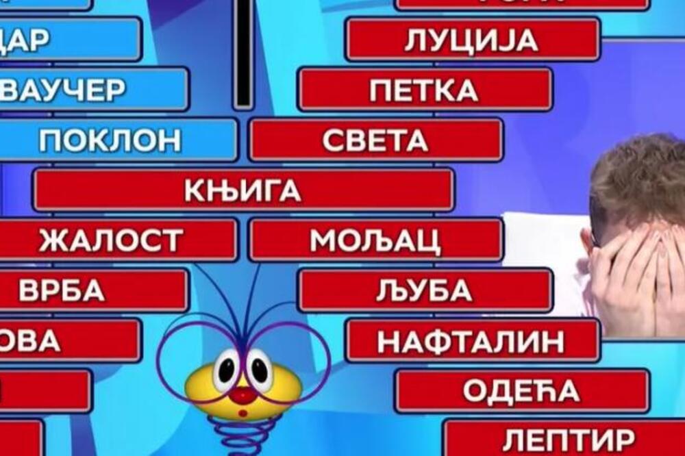 Takmičar u Slagalici se uhvatio za glavu zbog ove scene: Da li je moguće da mu se ovo desilo? Prosto je neverovatno