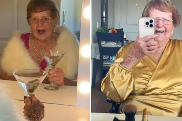 Svet bruji o baki koja ima 96 godina, ide na sastanke... Ljudima padaju vilice kada je vide kako se oblači! (VIDEO)