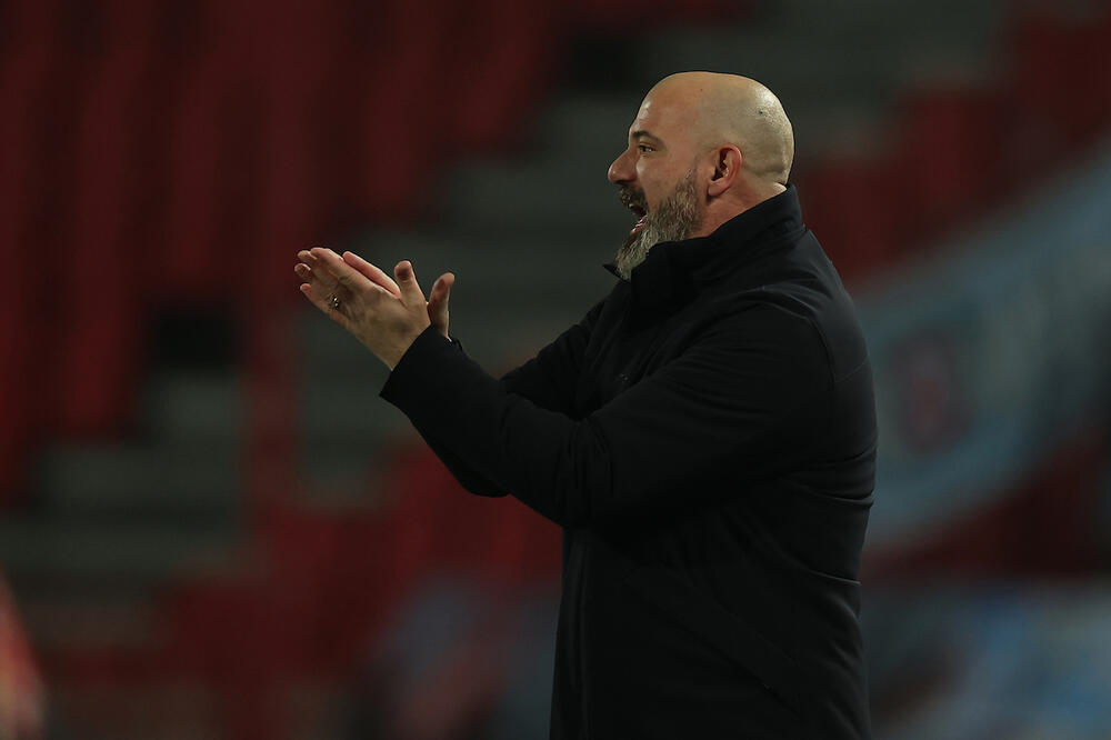 Dejan Stanković na utakmici Crvene zvezde i Selte iz Viga u sezoni 2025/26 Lige Evrope