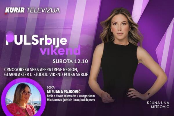 AKTERKA SEKS-AFERE KOJA DRMA REGION MIRJANA PAJKOVIĆ U STUDIJU KURIR TV! U 12.10 u emisiji Puls Srbije vikend