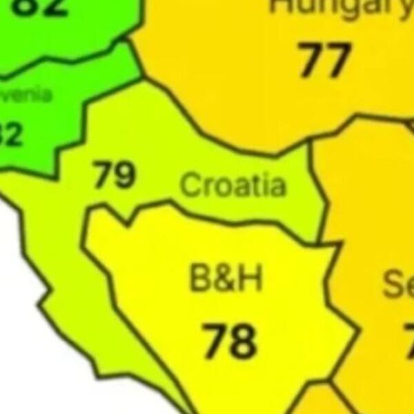 Ova nova karta Evrope je zapalila internet! Alarmantni podaci digli region na noge, spominju se Srbija i Hrvatska!