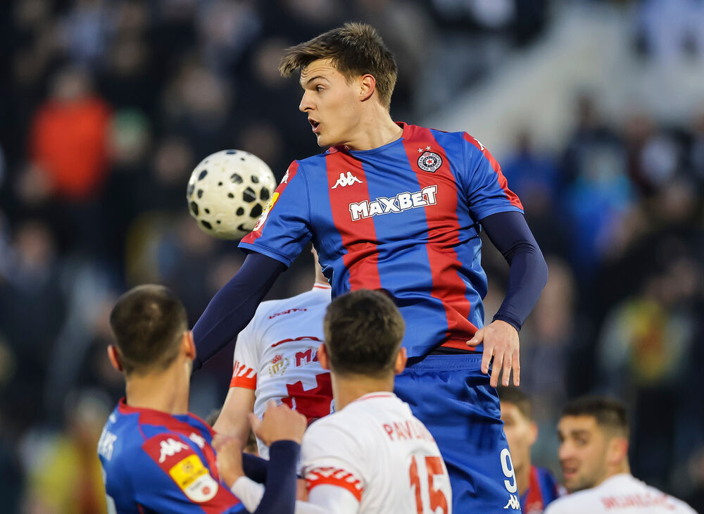 Andrej Kostić na utakmici Partizana i Radničkog iz Niša u sezoni 2025/26 Superlige Srbije