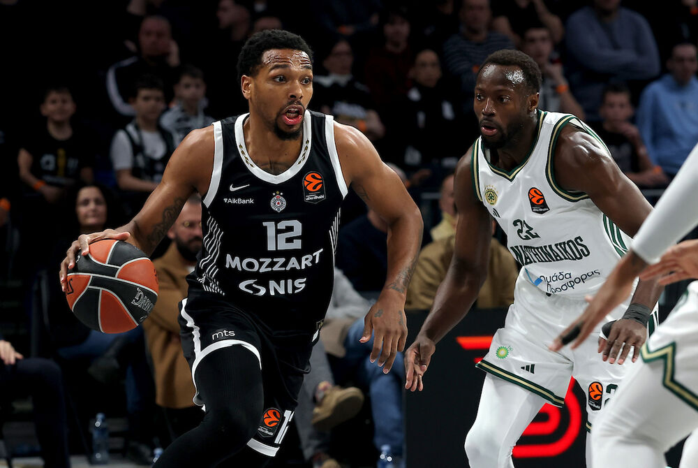 Detalj sa utakmice Partizana i Panatinaikosa u sezoni 2025/26 Evrolige