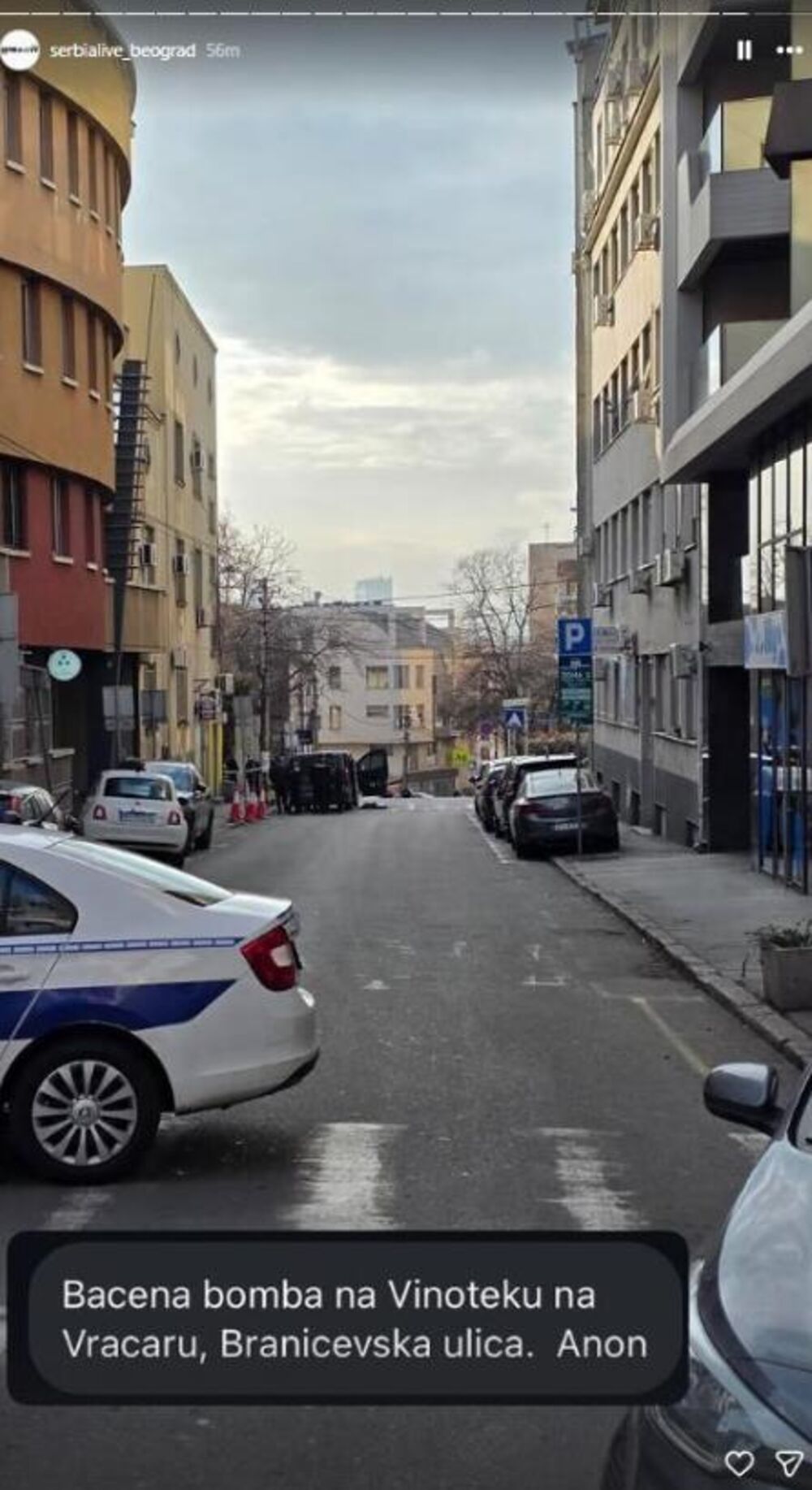 Bomba bačena na vinoteku na Vračaru