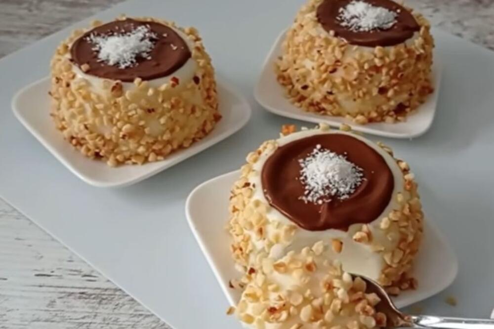 DA LI VOLITE RUSKE KAPE? E PA OVO JE JOŠ BOLJE! Kolač se priprema bez rerne i gotov je za samo 10 minuta