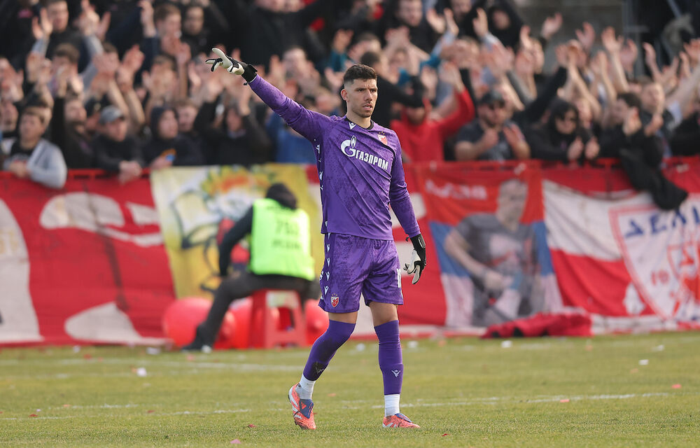 Omri Glazer na utakmici Budućnosti i Crvene zvezde u Dobanovcima u sezoni 2025/26 Kupa Srbije