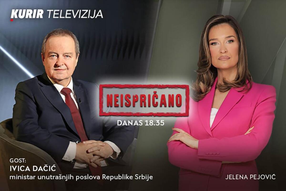 IVICA DAČIĆ, ministar unutrašnjih poslova Srbije, na programu „Neispričano“ danas u 18:35