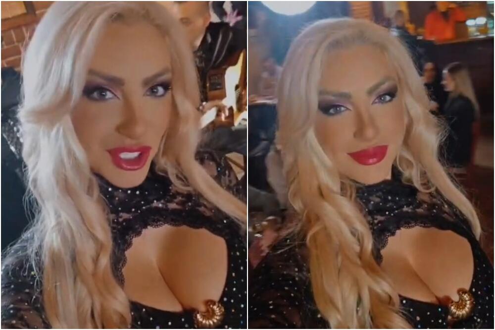 PUCA DEKOLTE! Tea u provokativnom izdanju, svi gledaju u njene obline!