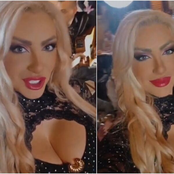 PUCA DEKOLTE! Tea u provokativnom izdanju, svi gledaju u njene obline!