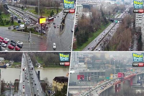 PETAK, KIŠA I KOLAPS U BEOGRADU: Na ove 2 deonice je NAJKRITIČNIJE - vozila idu mic po mic (FOTO)