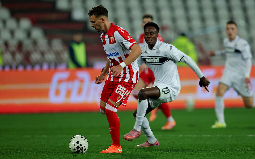 Strahinja Eraković na 178. večitom derbiju