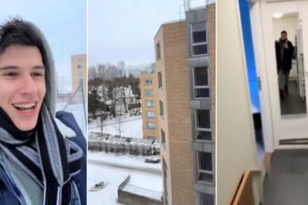 "U Norveškoj uopšte ne koriste..." Nikola iz Beograda pokazao kako izgleda studenstki dom u Oslu, jedno iznenađuje