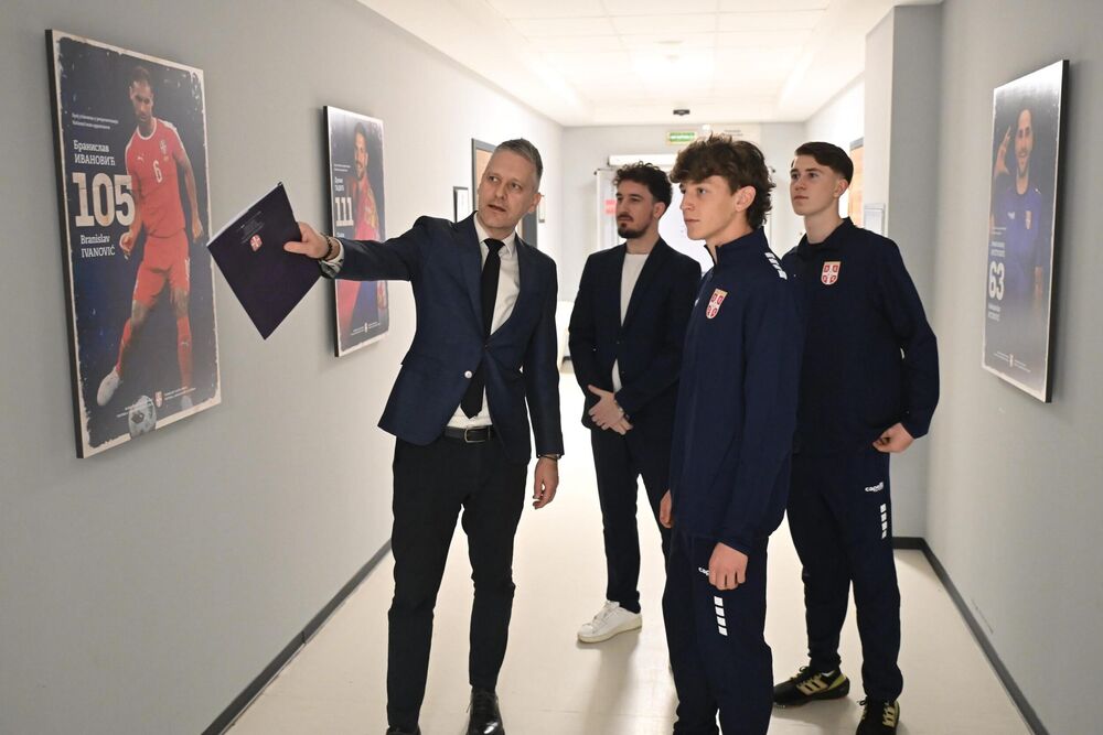 Nebojša Petrović sa Đanfilipom Materacijem i Tadijom Samardžićem