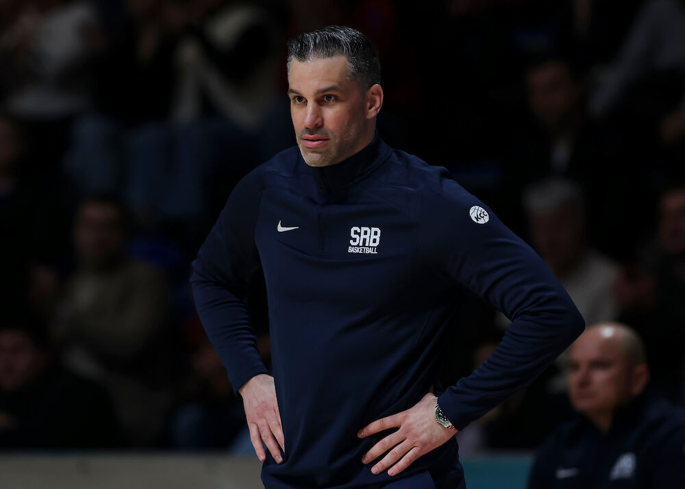 Dušan Alimpijević na utakmici Srbije i Turske