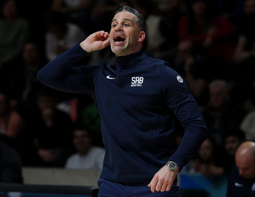 Dušan Alimpijević na utakmici Srbije i Turske