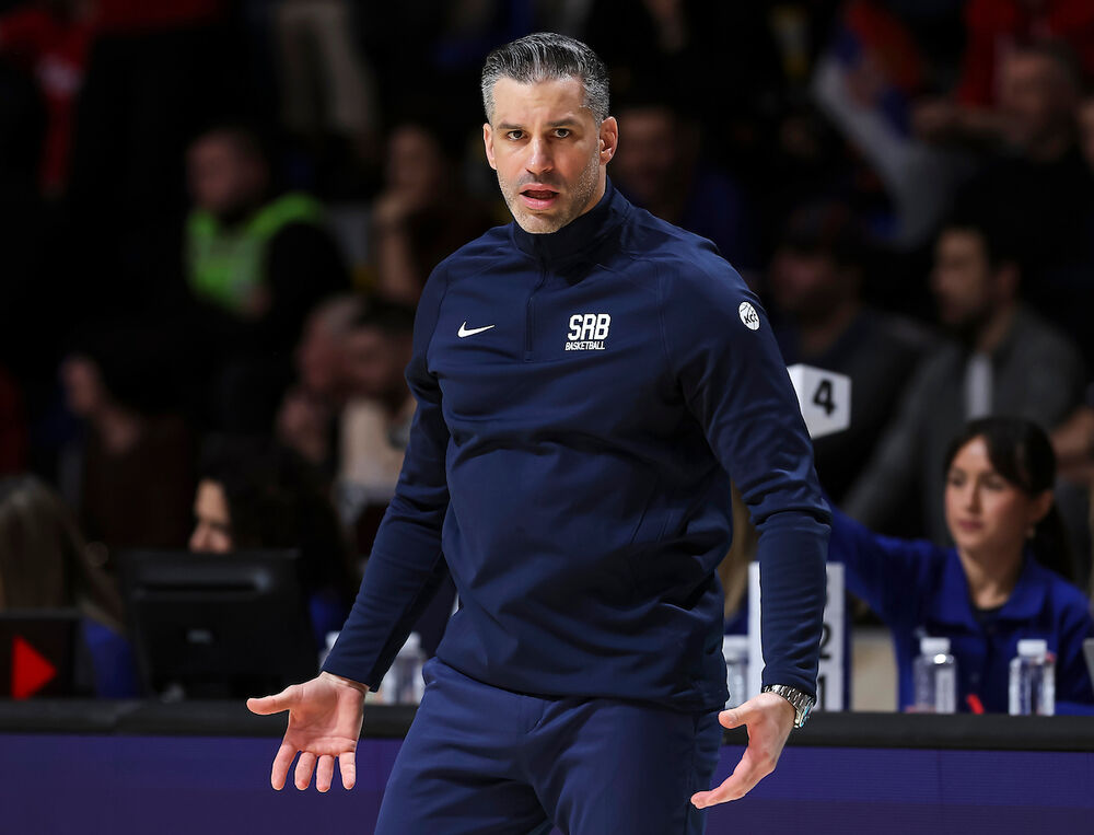 Dušan Alimpijević na utakmici Srbije i Turske