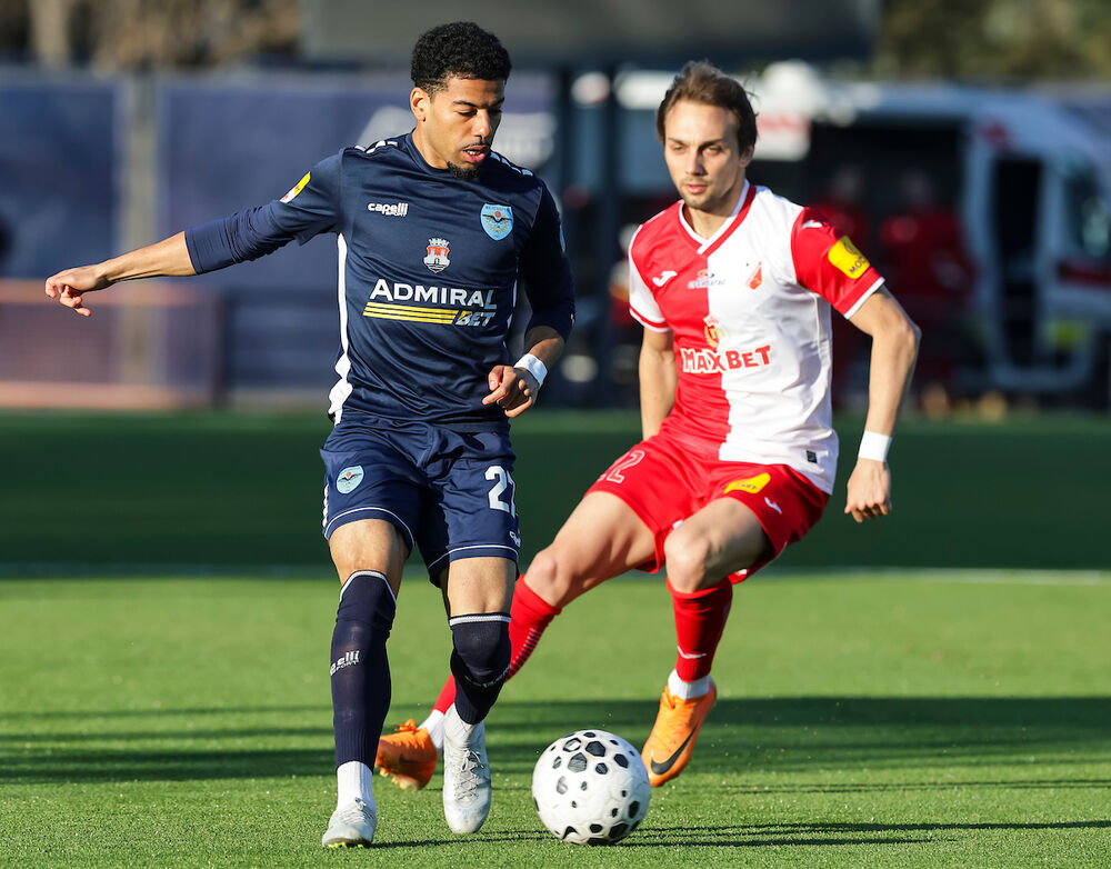 Detalj sa utakmice Železničara i Vojvodine u Pančevu u sezoni 2025/26 Superlige Srbije