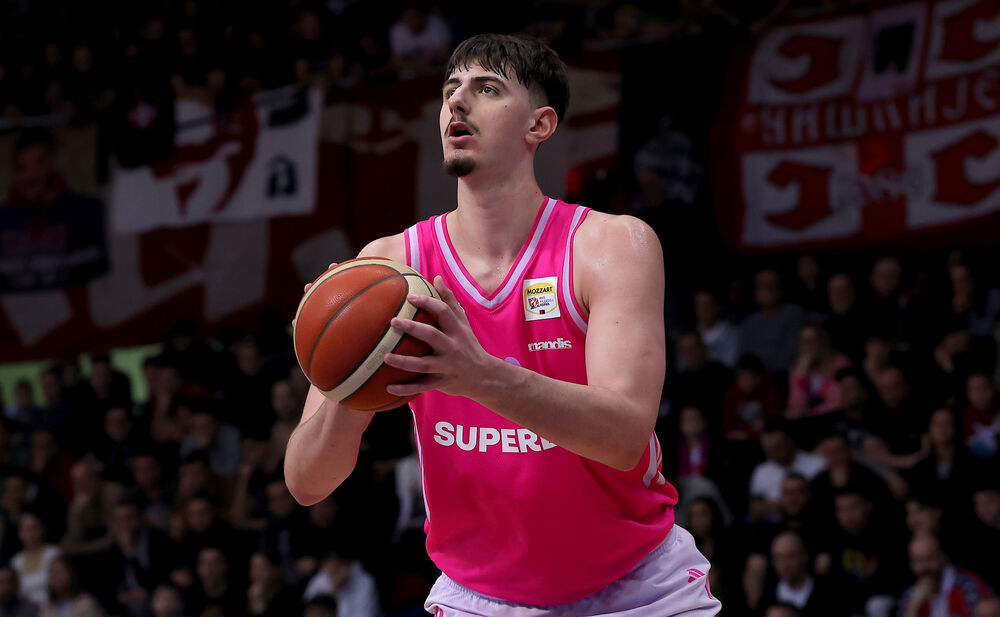 Luiđi Suigo na utakmici Crvene zvezde i Mege u finalu Kupa Radivoja Koraća 2026. godine