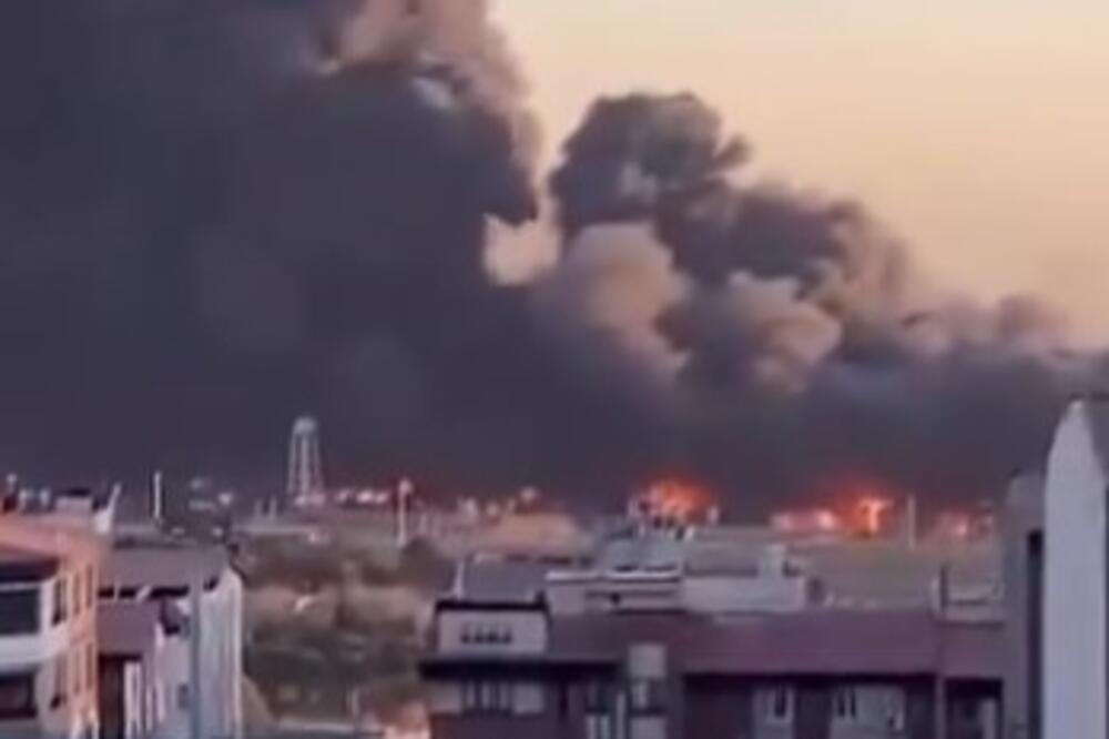POGOĐEN AERODROM U TEHERANU, IRANSKI PUTNIČKI AVION U PLAMENU! (VIDEO)