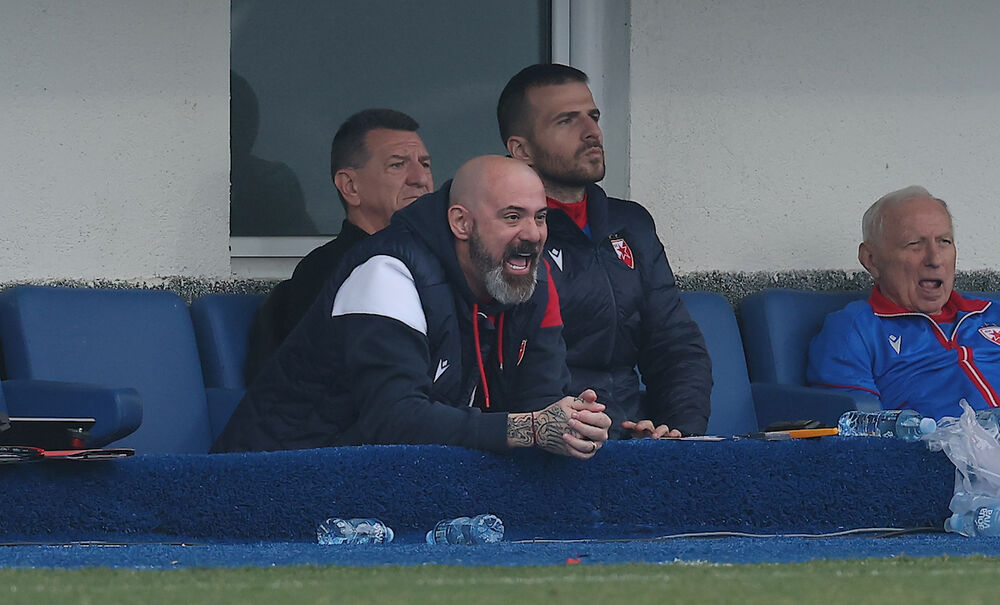 Dejan Stanković na utakmici Novog Pazara i Crvene zvezde u četvrtfinalu Kupa Srbije u sezoni 2025/26