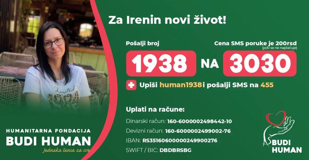 Srbijo, ustani i pomozi Ireni da ozdravi: Sredstva su potrebna, a vremena nema previše