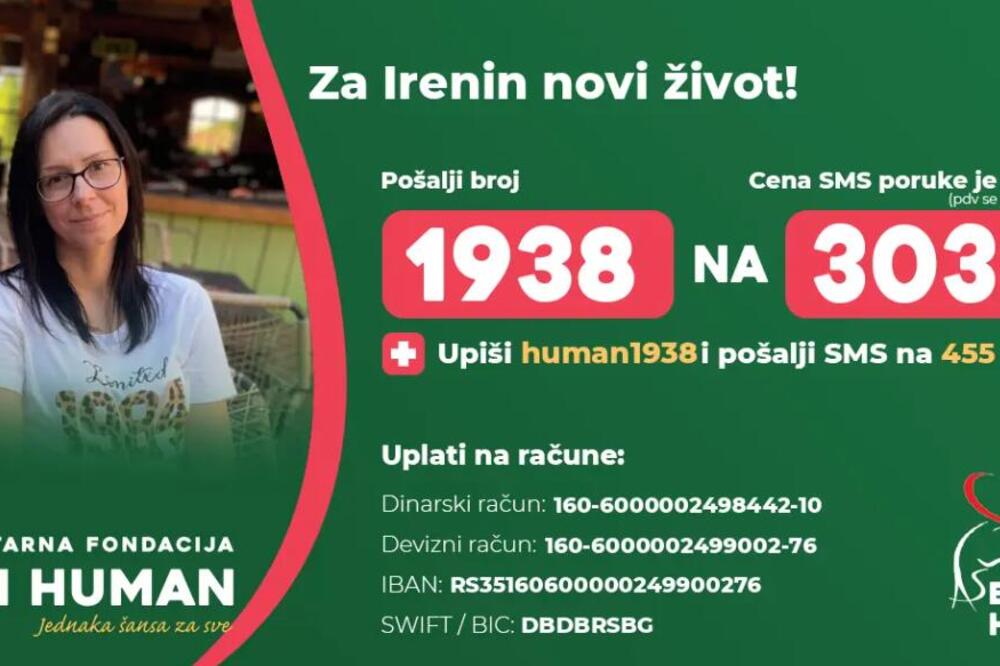 Srbijo, ustani i pomozi Ireni da ozdravi: Sredstva su potrebna, a vremena nema previše
