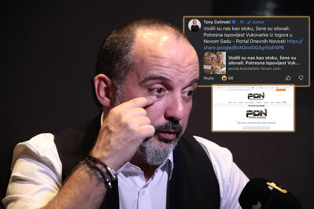 MUČENI CETINSKI NASTAVLJA DA SE UNAKAŽAVA! Podelio NEPOSTOJEĆI TEKST O LOGORU, pa ZAVRŠIO U SAMOM MULJU! Ovo je HIT