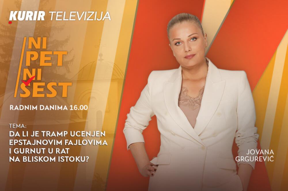 "DA LI JE TRAMP UCENJEN EPSTAJNOVIM FAJLOVIMA I GURNUT U RAT NA BLISKOM ISTOKU?" - u današnjoj emisiji &ldquo;NI 5 NI 6&rdquo;