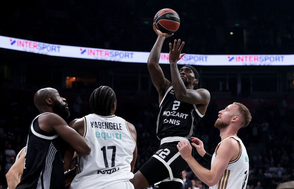 Detalj sa utakmice Partizana i Dubaija u sezoni 2025/26 Evrolige