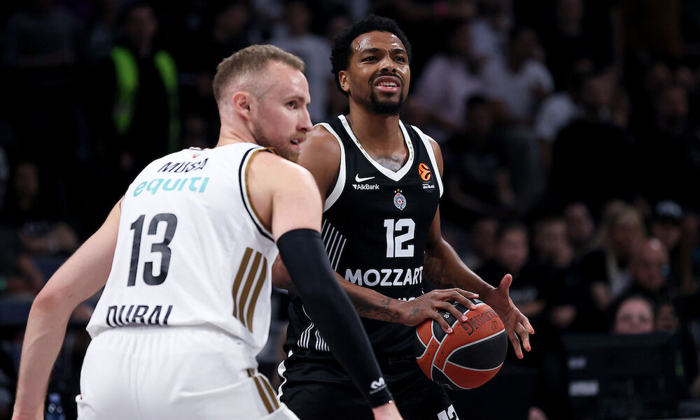 Detalj sa utakmice Partizana i Dubaija u sezoni 2025/26 Evrolige