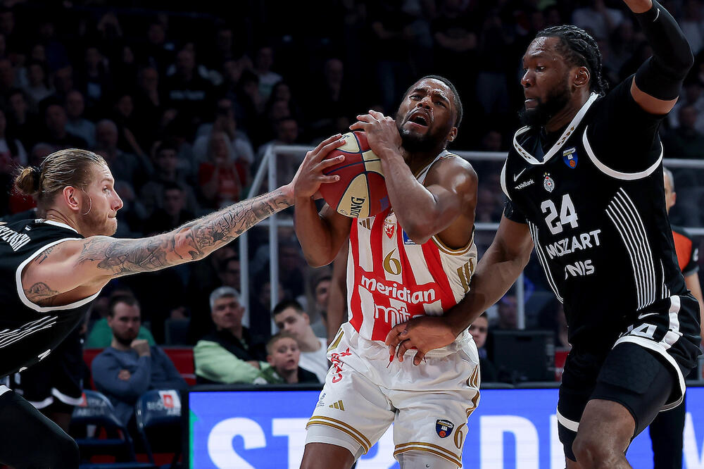 Zvezda trojkama srušila Partizan: Crveno-beli slavili u sjajnom večitom derbiju na koš više!