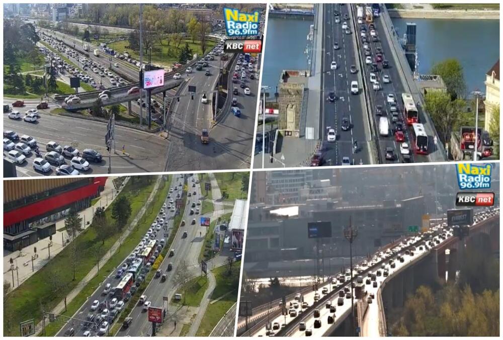 SAOBRAĆAJ U BEOGRADU FUNKCIONIŠE BOLJE NEGO INAČE! Evo gde su najveće gužve, na Gazeli ide kao podmazano (FOTO)