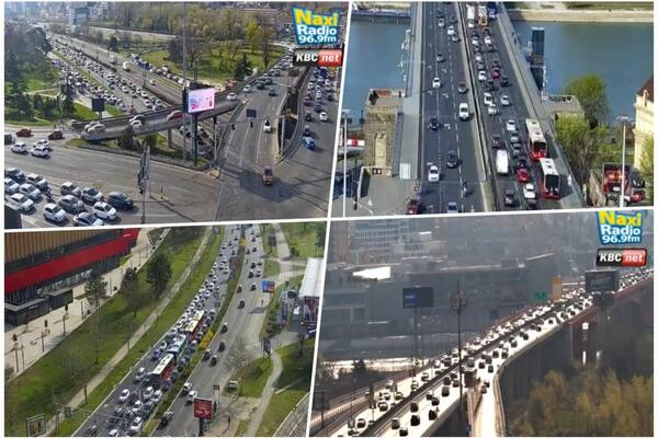 SAOBRAĆAJ U BEOGRADU FUNKCIONIŠE BOLJE NEGO INAČE! Evo gde su najveće gužve, na Gazeli ide kao podmazano (FOTO)