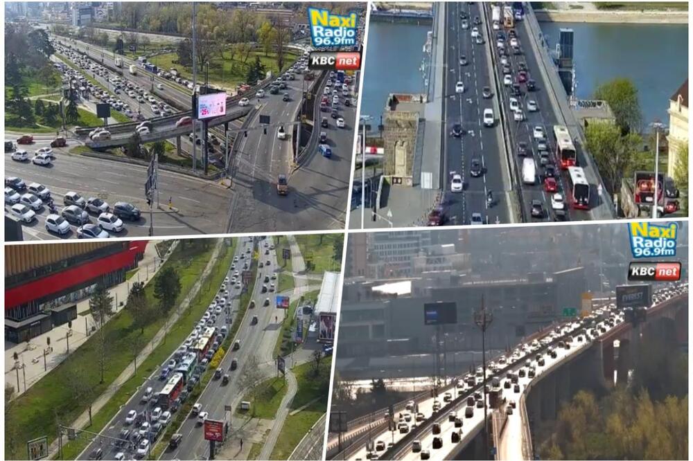 SAOBRAĆAJ U BEOGRADU FUNKCIONIŠE BOLJE NEGO INAČE! Evo gde su najveće gužve, na Gazeli ide kao podmazano (FOTO)