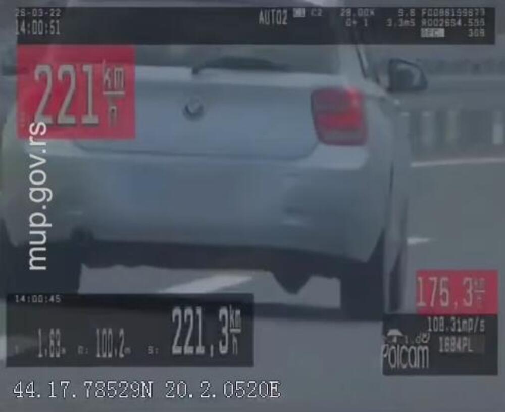 PRESRETAČ VOZIO ZA BMW-om KOJI JE JURIO 220 NA SAT! Nećete verovati kad budete videli KO JE BIO za VOLANOM! (VIDEO)
