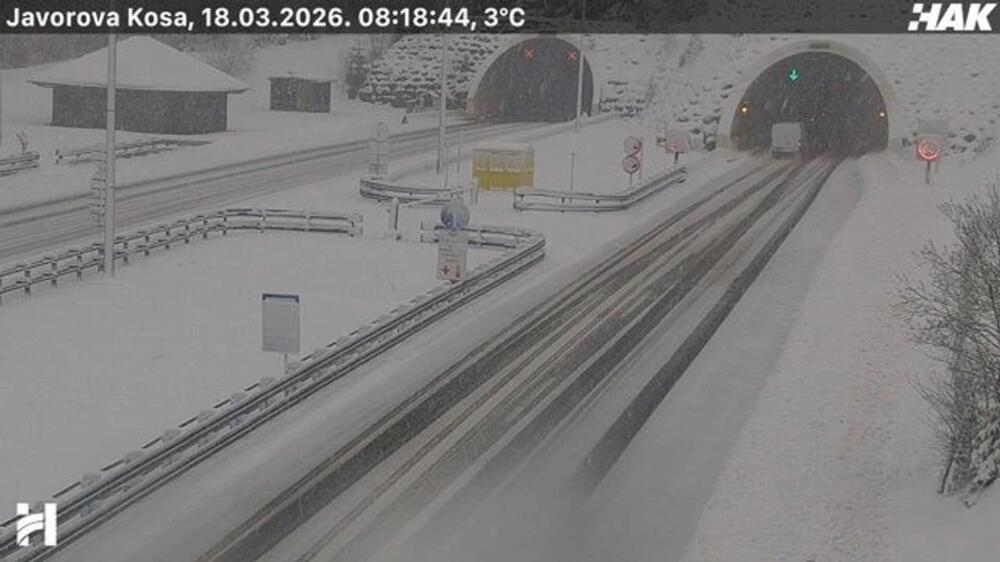 Građanima stiglo hitno obaveštenje! Počeo da pada veliki sneg, a kreće i olujni vetar, zabeleo se auto-put