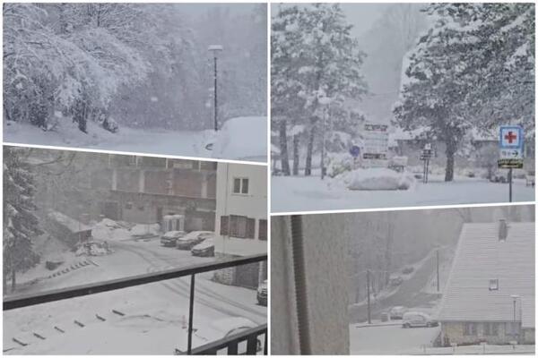 Sneg zavejao kod komšija: Zabelela se Plitvička jezera, Rijeku pogodila oluja, proglašen crveni alarm!