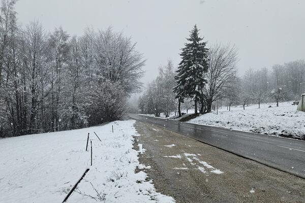 Zbog snega veliki problem na ovoj deonici u Srbiji: Zavejan ceo put, vozila mile (VIDEO)