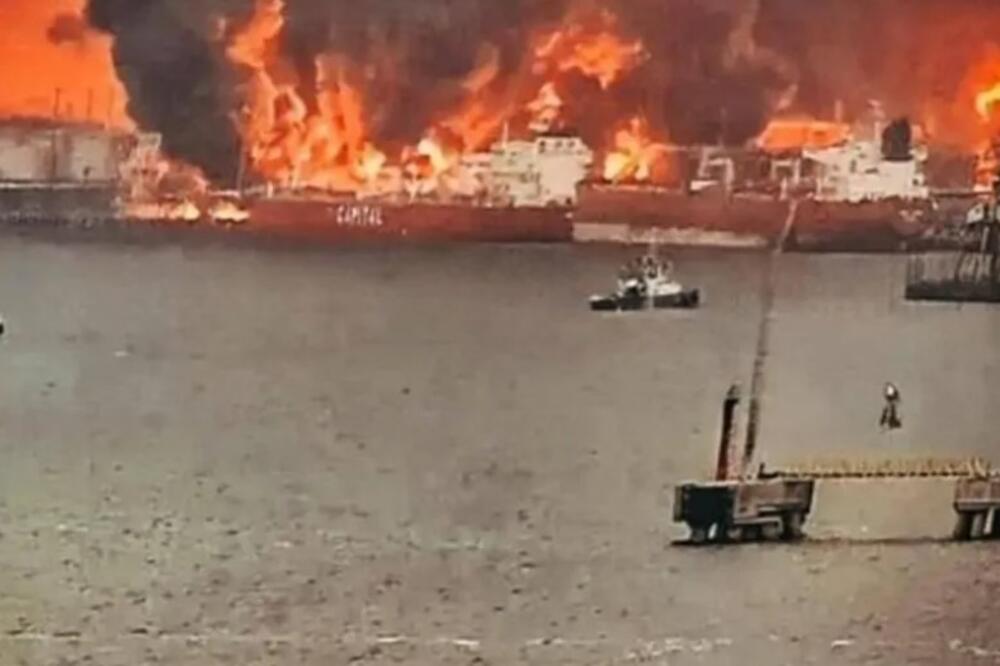 Ukrajinci razvalili ključnu Putinovu luku: Plamen do neba, pogledajte eksplozivni snimak! (VIDEO)