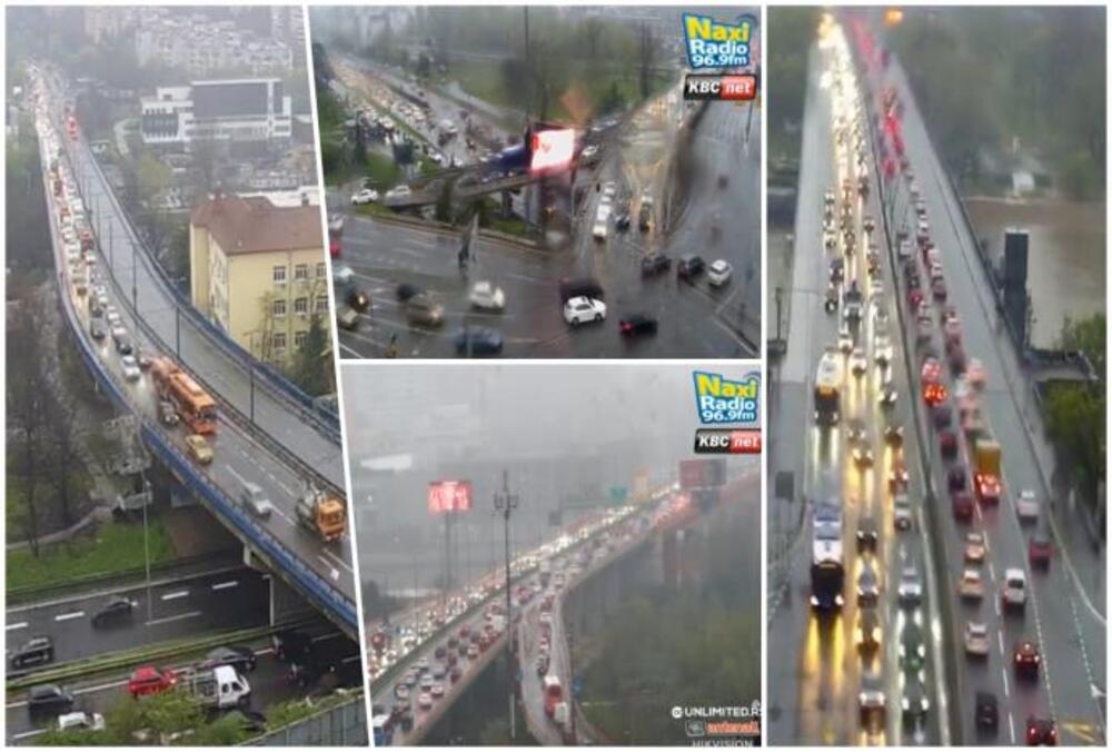 Krkljanac u Beogradu, ove tačke zaobiđite u širokom luku: Kiša usporava saobraćaj, naoružajte se strpljenjem!